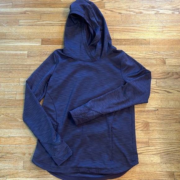 Athleta purple crossover back sweatshirt - Picture 3 of 7